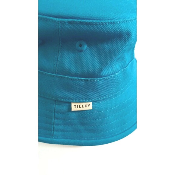 Tilley Kids Mini T1 Bucket Hat Sz Medium Bright Blue Unisex UPF 50 Outdoors New - Picture 7 of 13